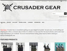 Tablet Screenshot of crusadergearllc.com